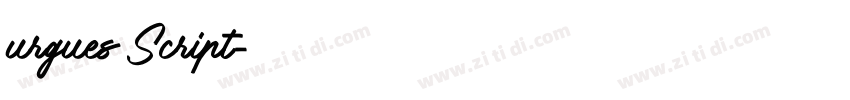 urgues Script字体转换